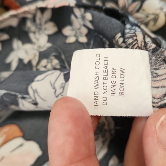 Sienna Sky Moody Slate Blue Tiered Maxi Skirt M/L - Picture 6 of 9